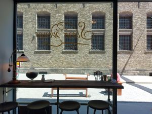 Window with a view at Slowwings in Ieper