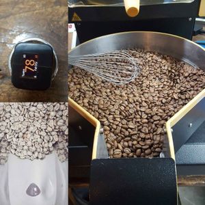 Stephen: roaster from Slowwingscoffee. at Slowwings in Ieper