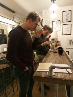 We also give coffee workshops. at Slowwings in Ieper