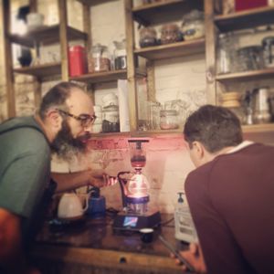 Les van de barista at Slowwings in Ieper