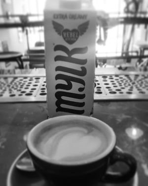 New sojamilk!! at Slowwings in Ieper