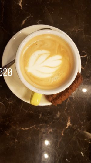 Lovely cappuccino at Slowwings in Ieper