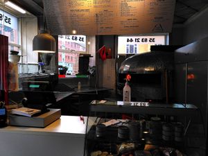 Woodfired oven at Leif's in Copenhagen