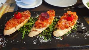 Nice bruscetta at Bräukeller & Grill in Seefeld In Tirol