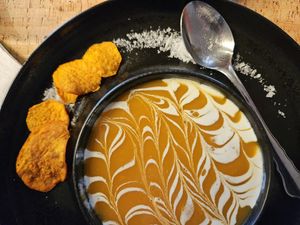 Süßkartoffelsuppe at Bräukeller & Grill in Seefeld In Tirol