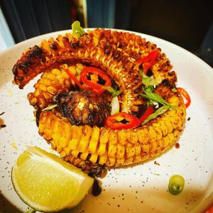 Spiced corn ribs. at The Lord Nelson in West London