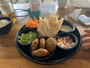 Falafel bowl at Padma in Santa Marta