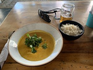 Tofu curry at Padma in Santa Marta