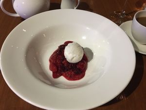 Sorbet with stewed berries.  at Villa Premiere Boutique Hotel in Puerto Vallarta