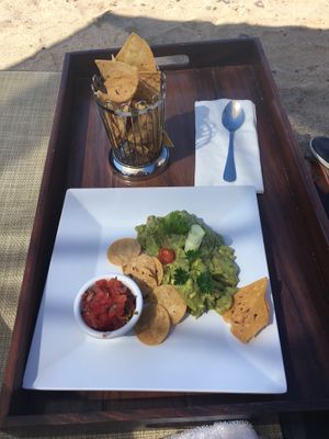 Guacamole on the beach. Just be sure to request no cheese for a vegan option. at Villa Premiere Boutique Hotel in Puerto Vallarta