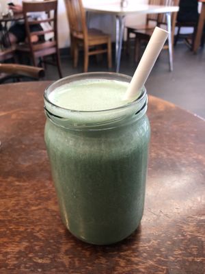Green smoothie  at Cafe Ninety Nine in Taupo