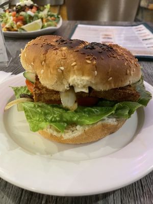 Tofu-Yaki burger  at Loving Hut - E Southern Ave in Tempe