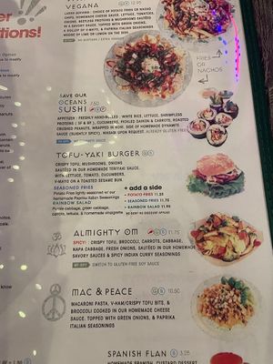 New menu items   at Loving Hut - E Southern Ave in Tempe
