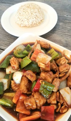Spicy Kung Pao Chickless at Loving Hut - E Southern Ave in Tempe