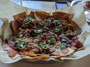 Nachos at Dead Bird Brewing in Milwaukee