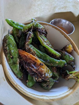 Shishito peppers at Dead Bird Brewing in Milwaukee