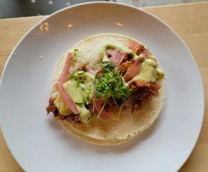 Blanco taco at Dead Bird Brewing in Milwaukee