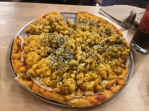 May special: Macuncheeze pizza   at Dead Bird Brewing in Milwaukee