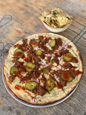 July pizza special: Nashville Hot Chicky  at Dead Bird Brewing in Milwaukee