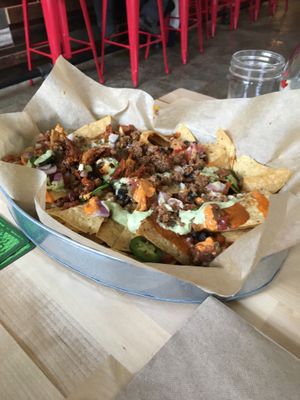 Nachos at Dead Bird Brewing in Milwaukee