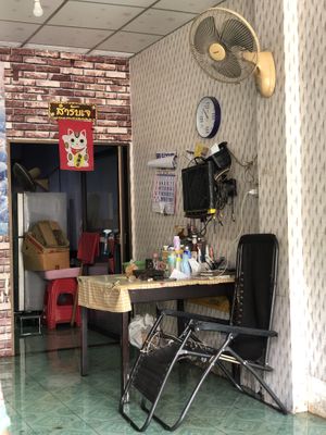 Flooded...  at Vegetarian Eatery อารหารเจ ร้านสำหรับเจ in Ayutthaya