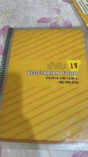 Checked with owner using Google translate. Everything is completely vegan - no egg dairy, meat honey etc. location has big yellow banner out front   at Vegetarian Eatery อารหารเจ ร้านสำหรับเจ in Ayutthaya