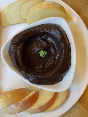 Sweet chocolate hummus  at Hummus Heads in Bangkok