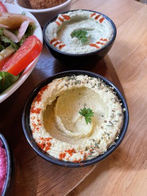 Pumpkin hummus   at Hummus Heads in Bangkok