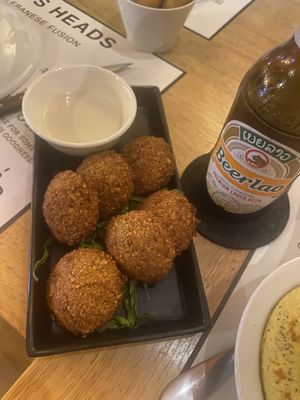 Falafels  at Hummus Heads in Bangkok