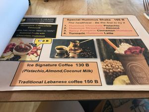 Hummus shakes!! at Hummus Heads in Bangkok