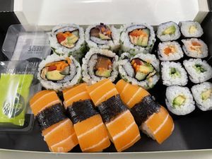 Vegan Sushi Box  at Wasabi - Oxford St in London