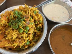 Vegetable briyani  at Rangooli Restaurant in West Singapore