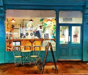 Gorgeous little cafe.  at The Chakra Lounge in Buxton