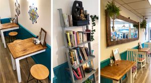 Books and games too.  at The Chakra Lounge in Buxton