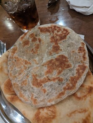 Roti/naan at Chai Pani in Asheville