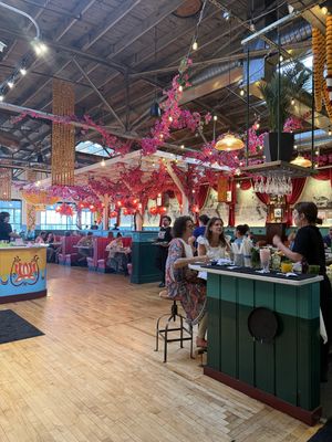 Modern Indian Decor  at Chai Pani in Asheville