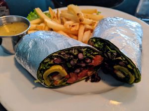 Veggie wrap at Galaxy Cafe in Austin