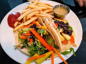 Veggie wrap at Galaxy Cafe in Austin