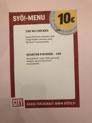 Special 10€ menu at Bun2Bun - Kallio in Helsinki