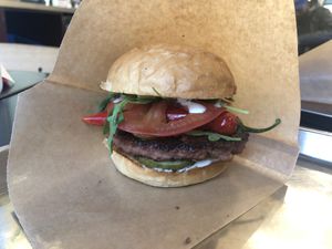 Fairly spicy burger at Bun2Bun - Kallio in Helsinki