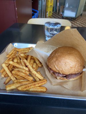 Burger and fries  at Bun2Bun - Kallio in Helsinki