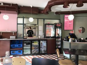 Restaurant with view to kitchen   at Bun2Bun - Kallio in Helsinki