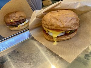 Classic and cheese burger  at Bun2Bun - Kallio in Helsinki