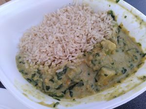 Green curry at Food Atelier in Tilburg