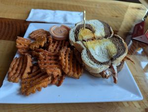 Vegan Reuben. at Handle Bar in Salt Lake City