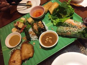 sharing platter - recommend! at Sen Viet Vegan in East London