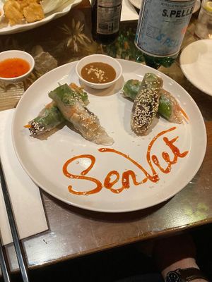 Summer rolls at Sen Viet Vegan in East London