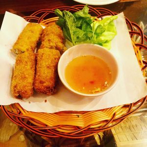 Spring Rolls  at Sen Viet Vegan in East London