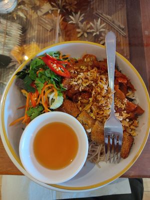 Presidential Bun Cha at Sen Viet Vegan in East London