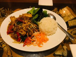 Tofu Lemongrass at Sen Viet Vegan in East London